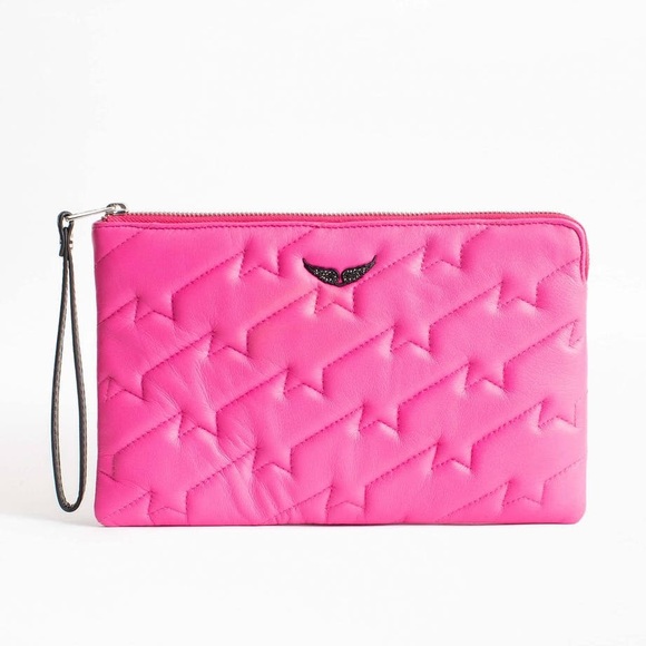 Zadig & Voltaire Uma Zv Pink Wristlet - Picture 8 of 8
